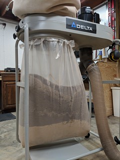 2737 - This generated a bit of sawdust... By the time this project was all said and done, this bag was c...