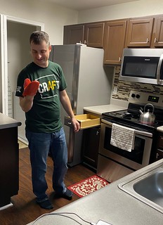 Jeff tests out everything in the kitchen