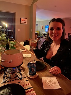 Drinks - Cheers to this lady. Starting out with some cheese fondue