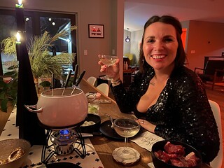 Drinks - On to the main course. Surf n Turf.