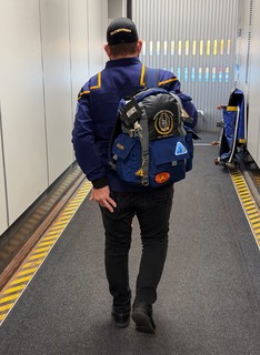 Travel - Thankful to be flying with this trekkie