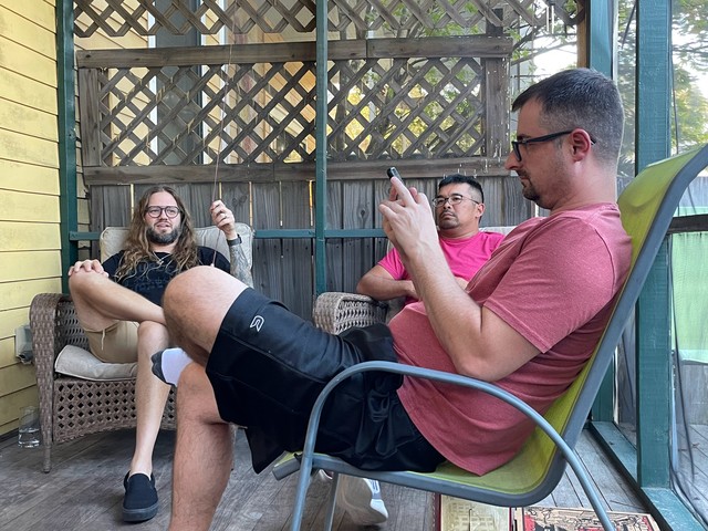 We spent a lot of time chillin and bullshitting on this back patio