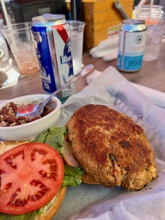 Look at this crab cake patty