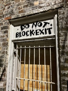 Art - Do not block exit