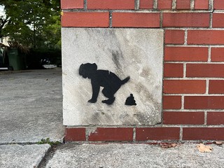 Art - A cute little tag of a cute little dog that just took a massive dump.