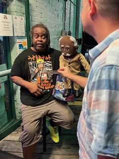 This puppet was checking IDs at this spot