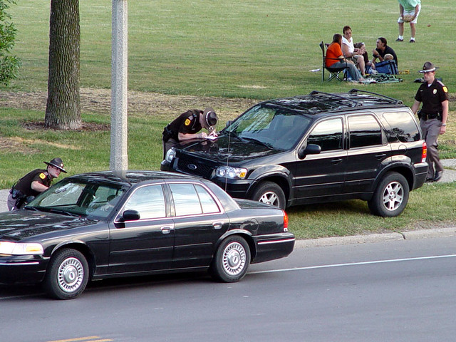 It took at least 3 cops for our car to get ticketed...