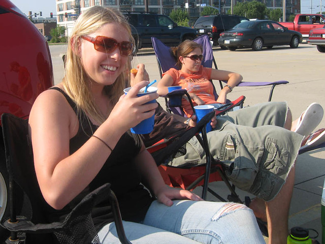 Tailgating at the iCubs game