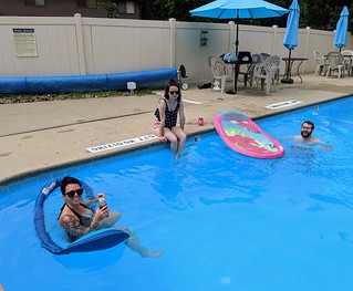 A bit of pool time to start the holiday