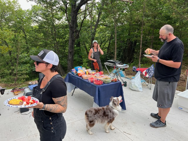 Alissa had quite a spread of food!