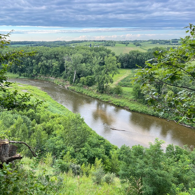 Looking out over raccoon river