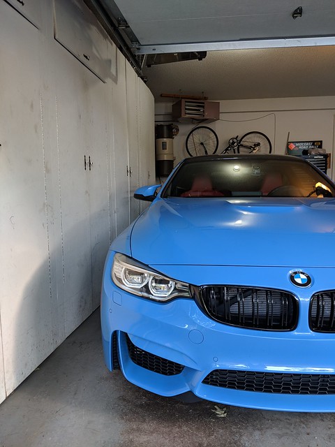 The cabinets along the side made the garage feel pretty tight.