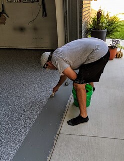 Finishing off the outside edge