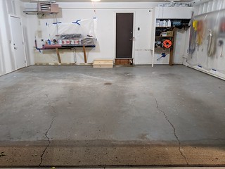 Old garage floor ready for new life