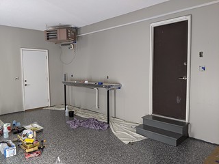 Gettin the front and side walls painted to prep for plumbing