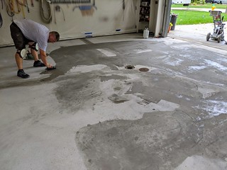 Filling and patching all the cracks and holes