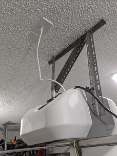 Cat-6 to power the low voltage garage door opener stuff