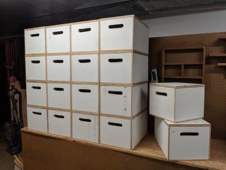 2737 - I didn't know what to do with all the plywood from the cabinets, so I turned them into storage cr...