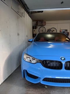 The cabinets along the side made the garage feel pretty tight.