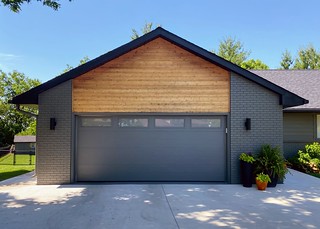 Garage door repainted