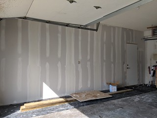 New wall: mudded