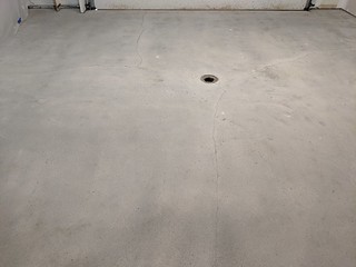 a flat garage floor, ready for epoxy
