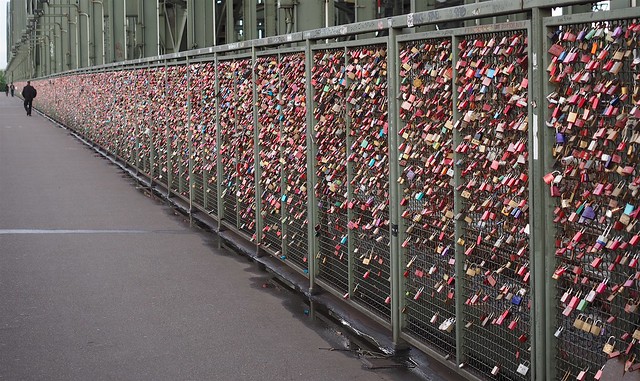 Bridge locks in Cologne