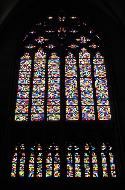 Some rad pixelated stained glass in the cologne cathedral