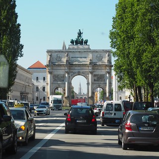Heading toward our first hotel in Munich
