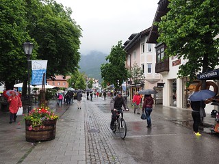 Checking out Garmish-Partenkirchen on a rainy afternoon