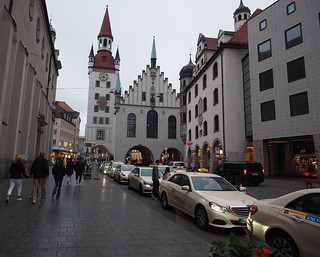 Cabs outside Marienplatz