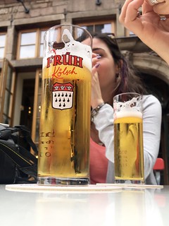 Kolsch time with Adam and Jenna!