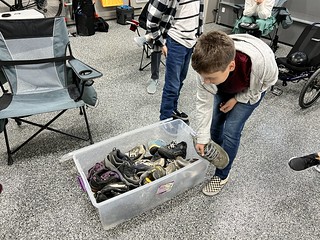 Digging out the soap shoes