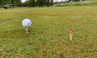 The pencil didn't quite work for a tee