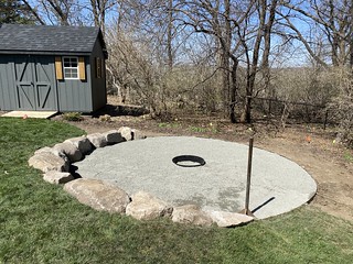Covid-19 - New fire pit. Level. Nicer.