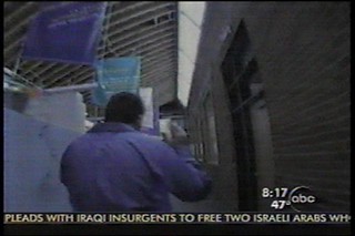 Kevin walking down hall