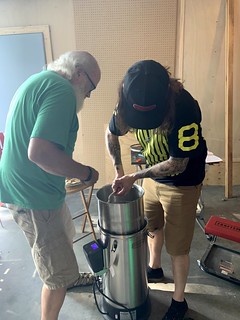 Homebrew - Raising the sparge basket