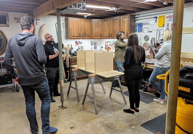 Tasting party... in the workshop