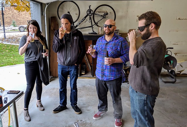 Samplin some of Kyle's homebrew