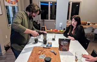 Homebrew - Pourin some out of the busted bottles