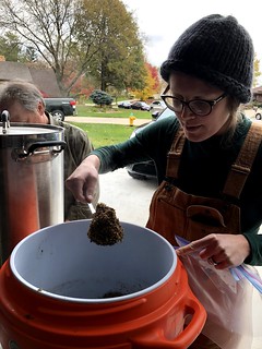 Homebrew - Grabbin some spent grain