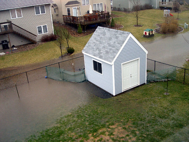 My shed - 2 inches higher and it woulda been flooded
