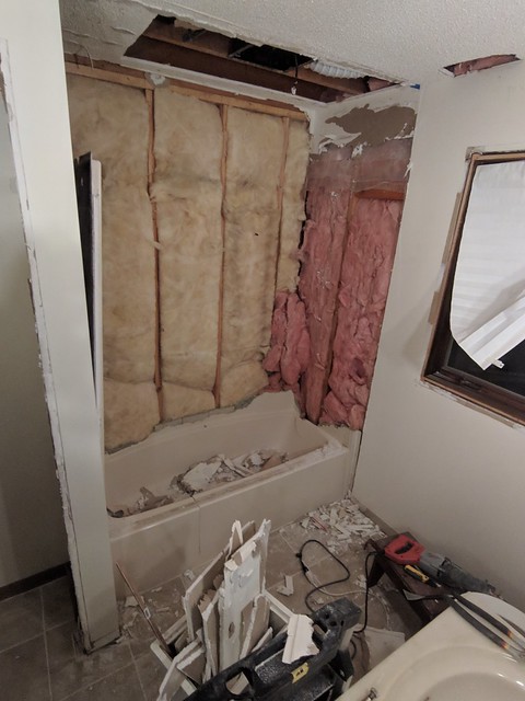 Shower surround demolition
