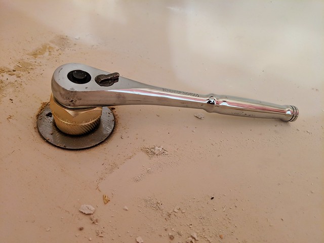 Getting that tub drain out