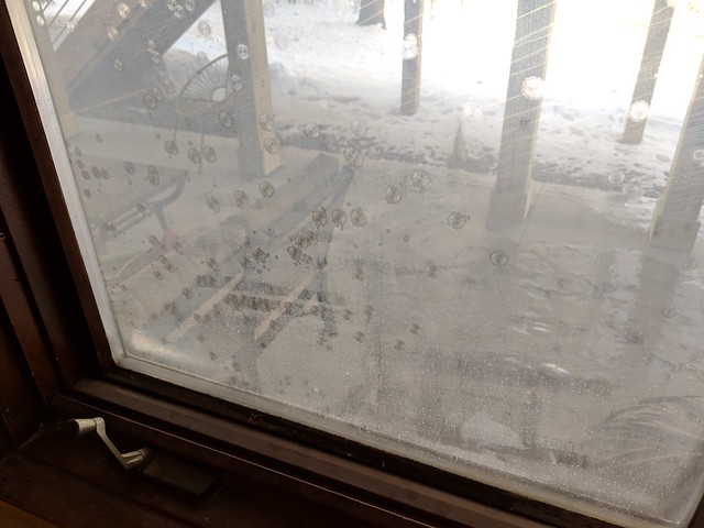 Nasty old/leaky window panes about to be replaced.