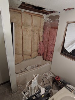 Shower surround demolition