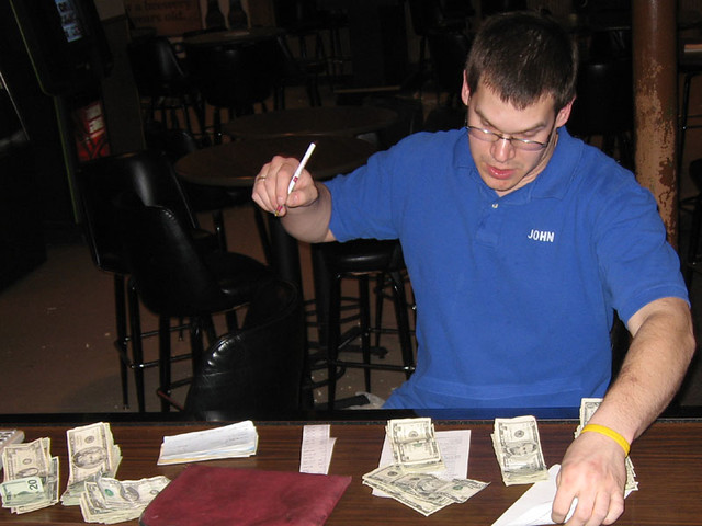 John figuring out the money