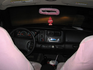The interior of the Durango that pulled us out