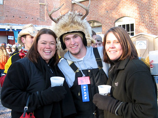 Bock Fest - Amy, some dude, and Monica