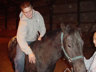Horse - Riding bareback